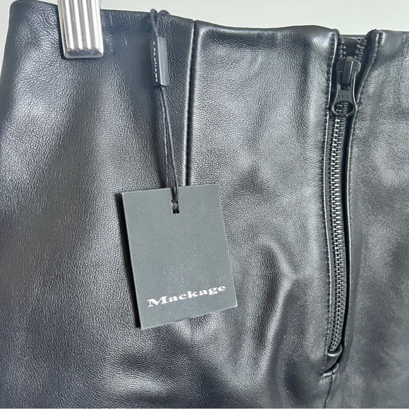 NWT Mackage Montreal Leather Mini Skirt - Picture 7 of 8